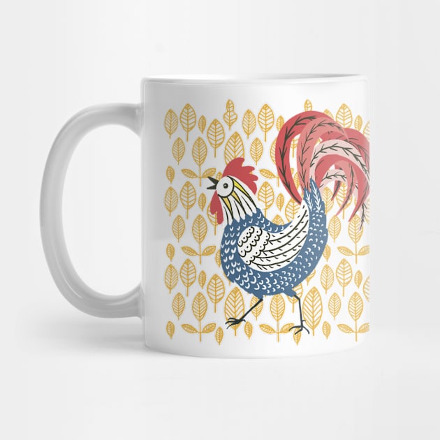 Chicken Rooster Pattern by SWON Design